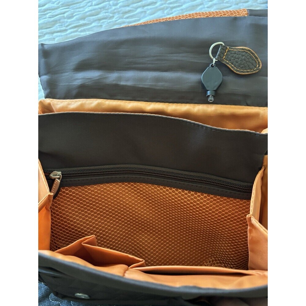 Brown Anti-Theft Travelon Crossbody Bag Purse Handbag Travel Bag 2 Piece - Picture 13 of 15